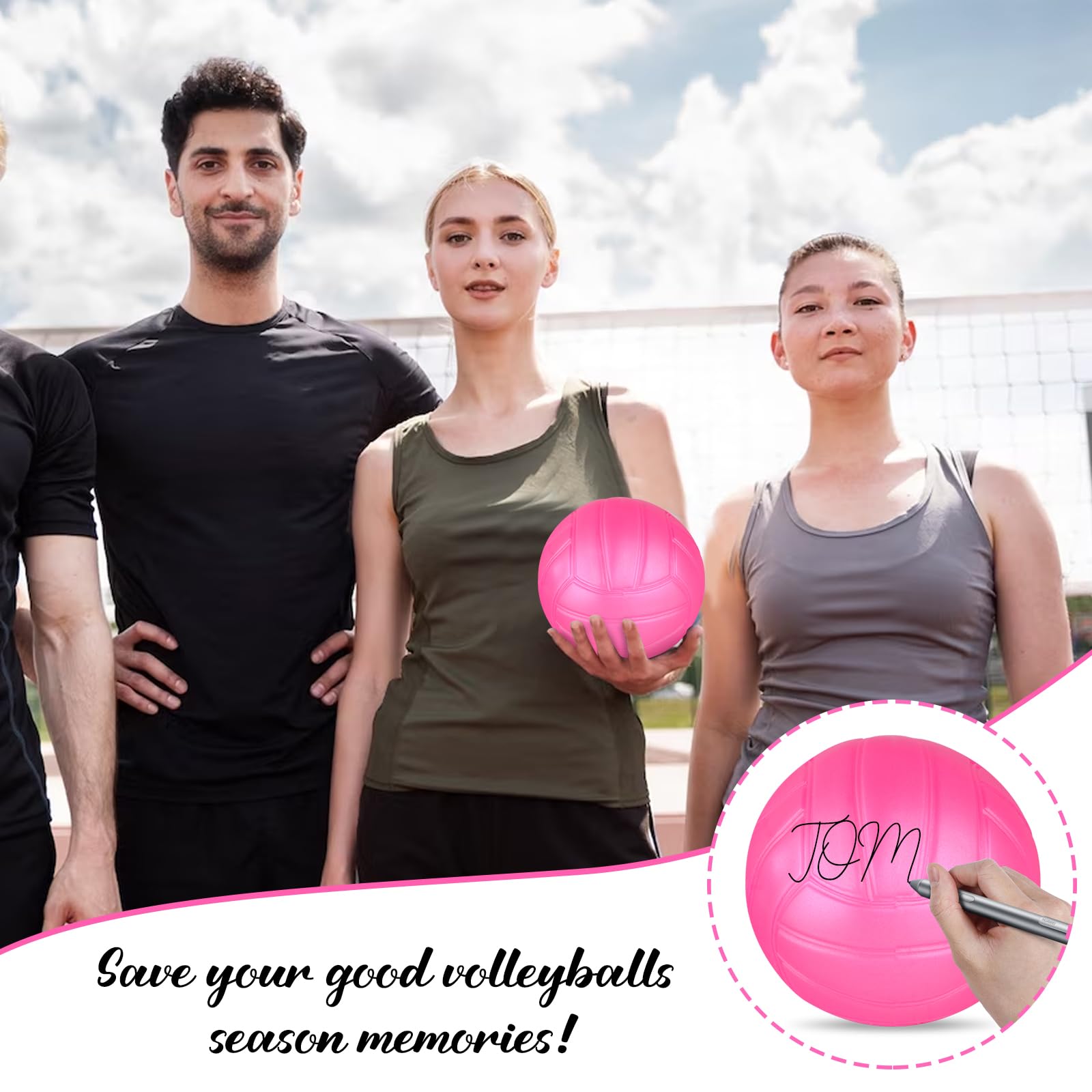 20 mini pelotas de voleibol de vinilo de 4 pulgadas, bolas de repuesto para juegos de red redonda, regalos para jugadores de VB, equipo adolescente, estadio de piscina