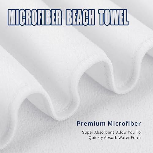 Miniatura 6 de Hufuaoey Toallas de playa de microfibra para mujer, sin arena, toallas de playa para adultos, toallas de baño de secado rápido, extra grandes, 30 x