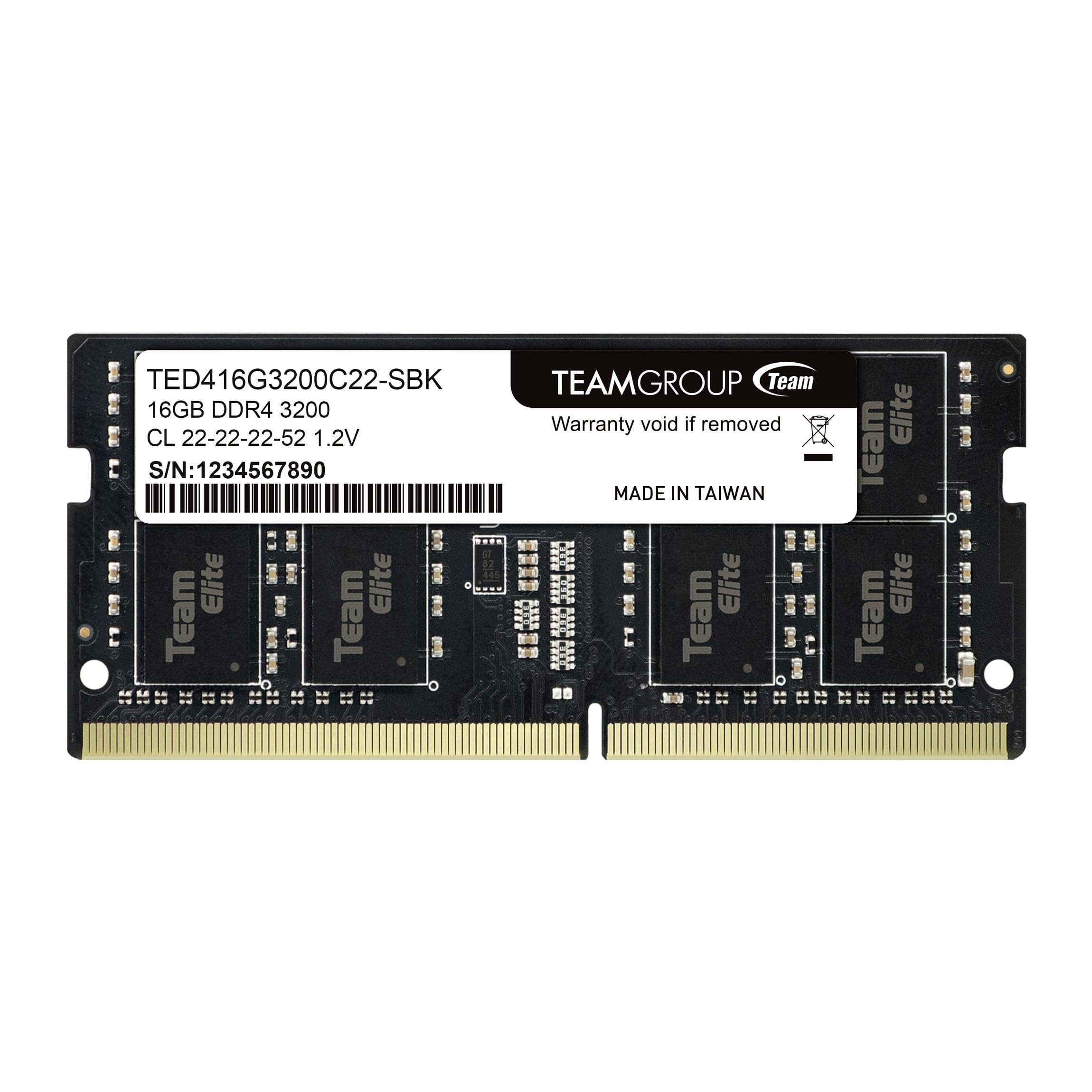 Amazon.co.jp: Team ノートPC用メモリ DDR4 3200MHz 16GB SO-DIMM PC4