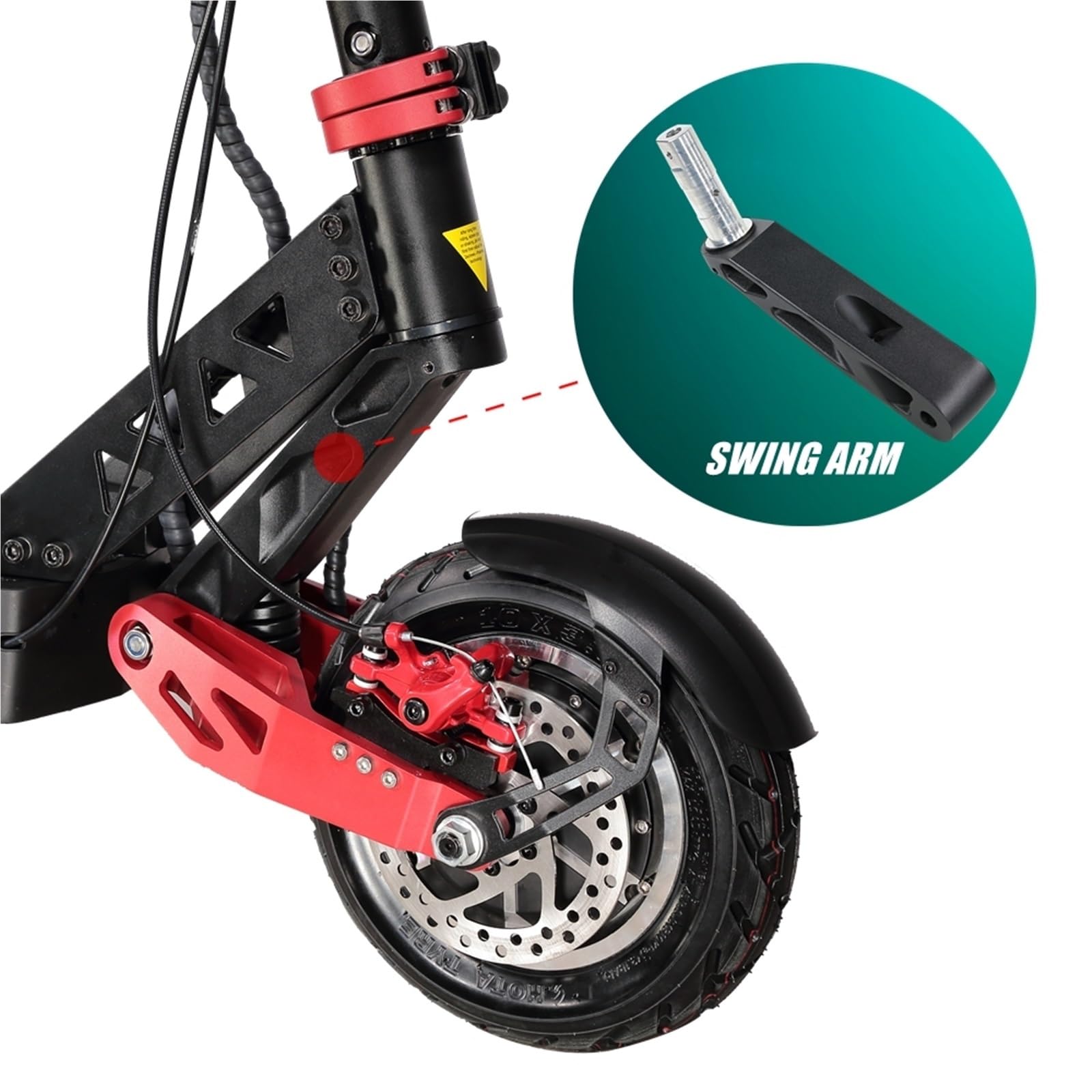 szpule motocykla wahacz Pasuje do VDM 10-calowego VDM-10 APOLLO GHOST E-GLIDE MACH 10 Scooter Spring Rocker Swing Arm łączący przednie zawieszenie wahacza wahacz