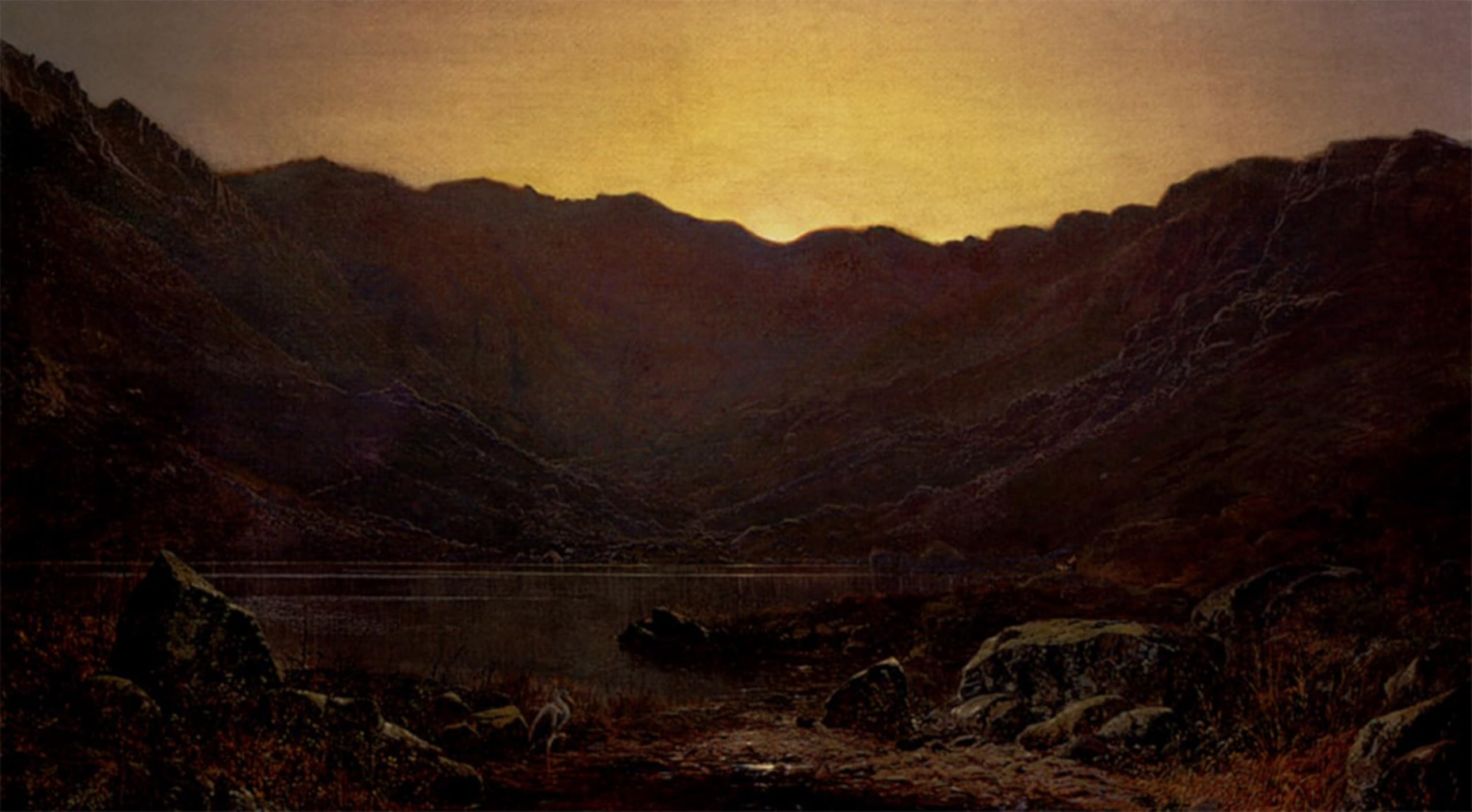 La hantise du héron Grimshaw impression d'art murale d'exception 60x90cm - 5