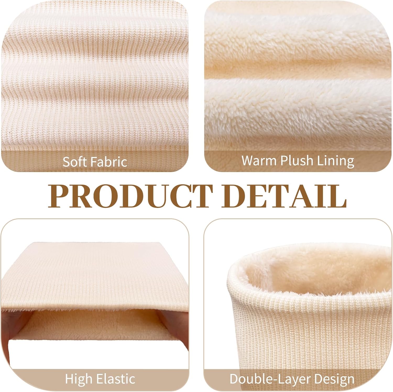 3 Pack Neck Warmer Gaiters for Men Women Windproof Warm Thermal Fleece Face Ski Mask Winter Scarf for Cold Weather - Image 4