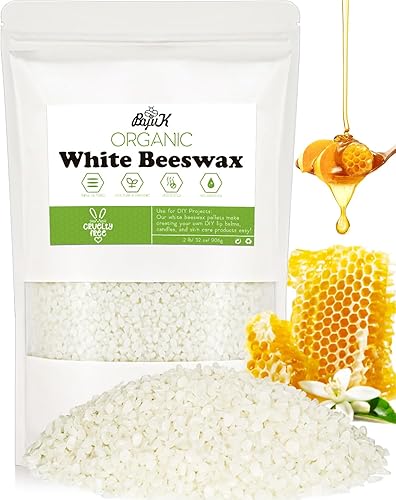 Miniatura 1 de BOYUJK - Pellets de cera de abejas, cera de abeja blanca para hacer velas, 100% orgánica para pulir muebles, lociones, cremas, bálsamo labial y