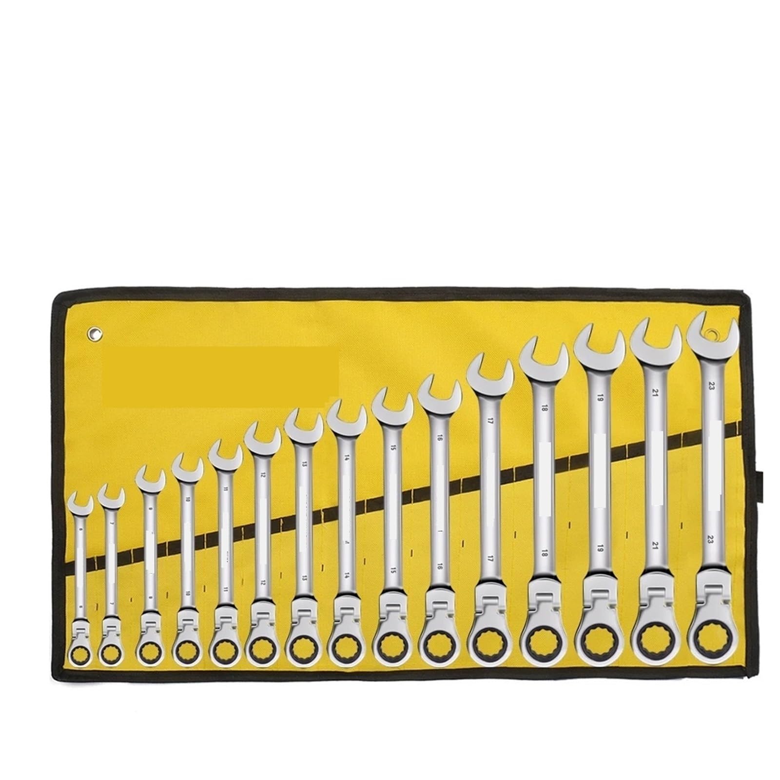 OLAQWENB Ratcheting Wrench Set,Combination Spanner kit, Hand Tools Socket Key Ratchet Set(15pcs)