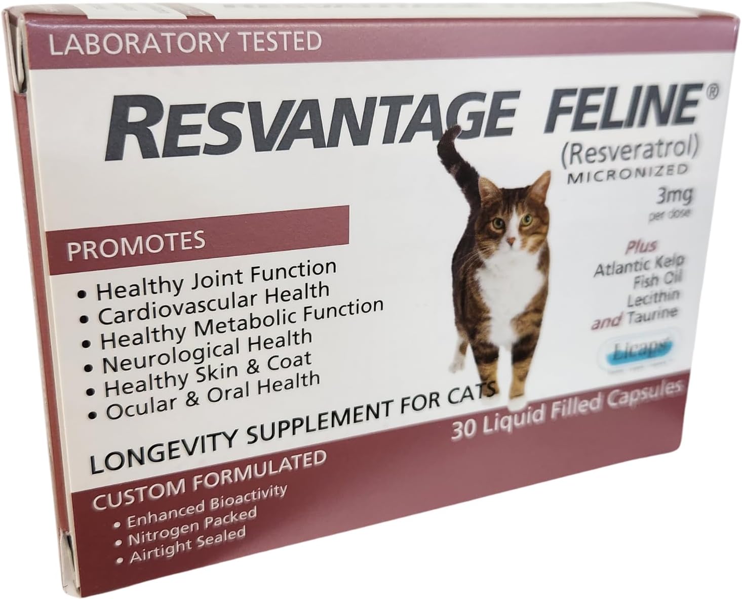Feline - Resveratrol - The Longevity Supplement for Cats - 30 Capsules