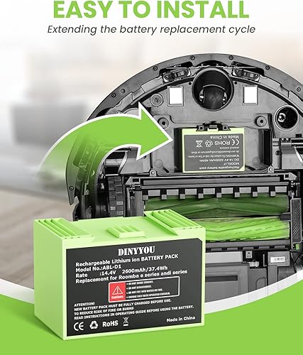 Miniatura 5 de DINTYOU Reemplazo de batería de vacío I7 para iRobot Roomba i7 e i Series Batería de iones de litio Roomba e E5 E6 E5150 E5152 E6198 e i i3 3150 i3+