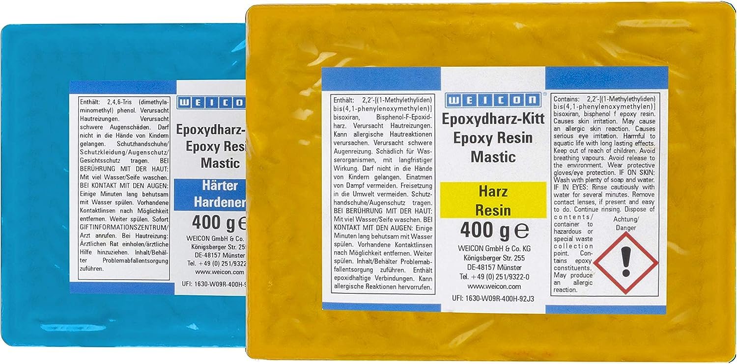 WEICON Masilla de Resina Epoxi | 800 g | Para reparaciones universales