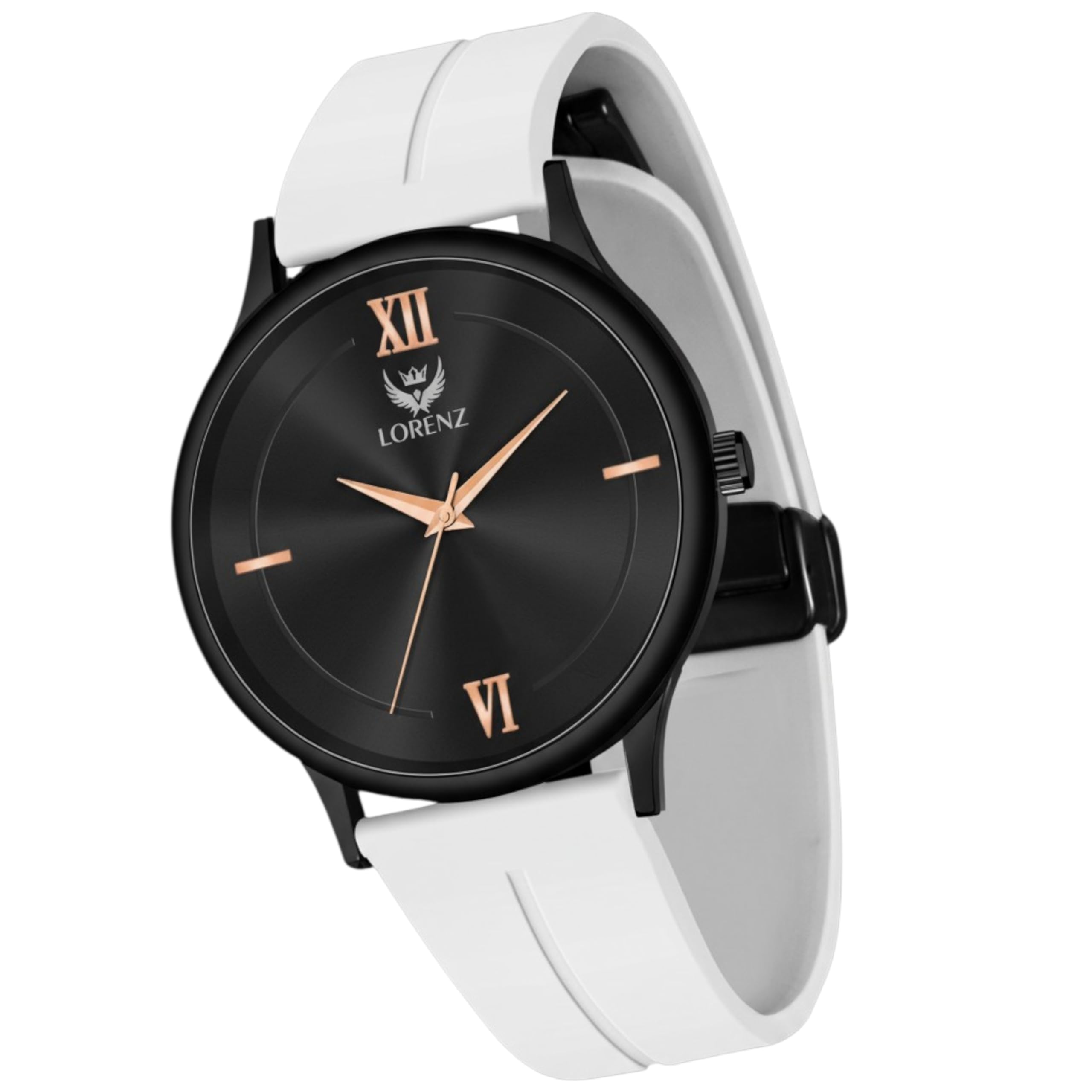 レズミルズ【RPM No 52】CD DVD コリオ3点セット LORENZ Slim Case Analog Watch with White Magnetic Lock Strap|Watch