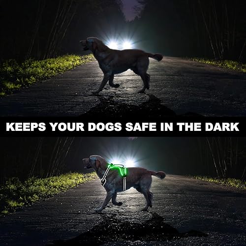 Miniatura 2 de Arnés de camuflaje para perros medianos, arnés para perro con clip frontal, sin tirones, arnés para perro sin estrangulamiento con asa, arnés