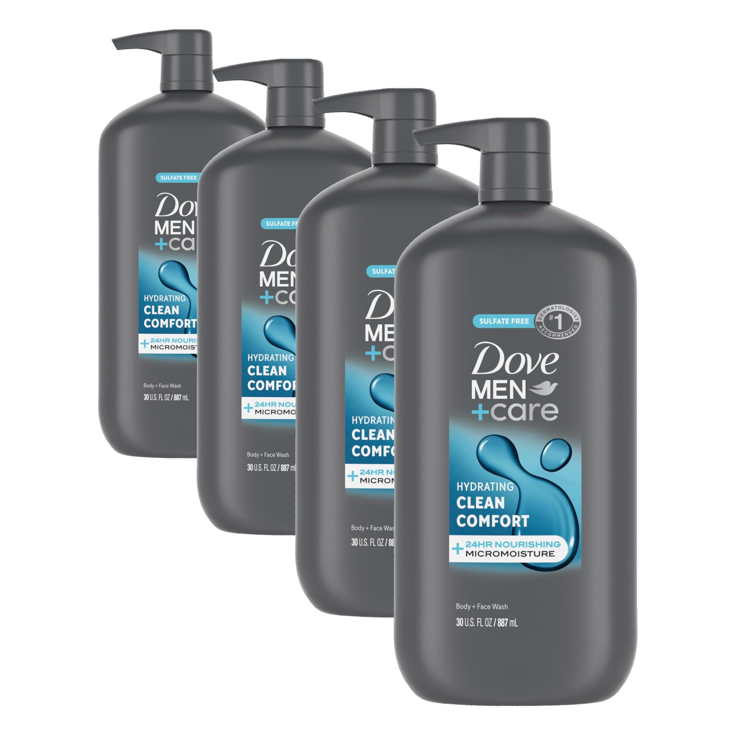 Dove Men+Care Body Wash - Hydrating Clean Comfort -8