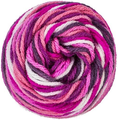 Miniatura 49 de Red Heart Super Saver - Ovillo de lana, diseño de rayas neón Raya - Loro,Pooling - Haute,Rosa Hot,Pooling - Berry,Piscina - Stillwater,Estampado