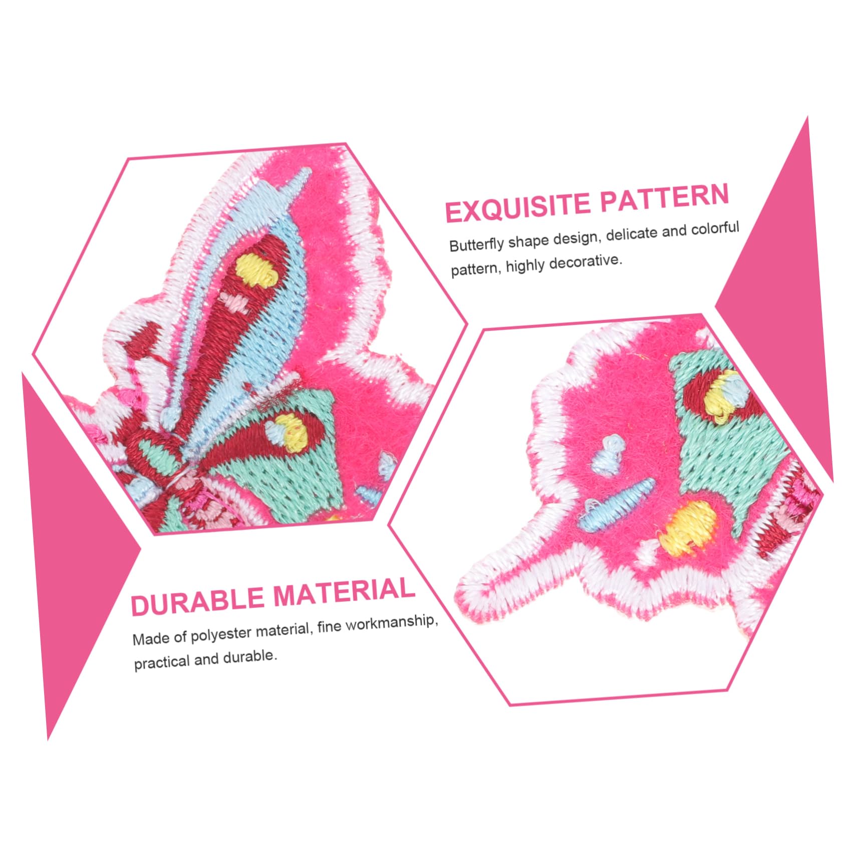 ARTIBETTER 5 Set Patches Forma Per Abbigliamento Applicazioni Decorative Per Riparazione Per Vestiti Borse Scarpe E 20 Pezzi*5