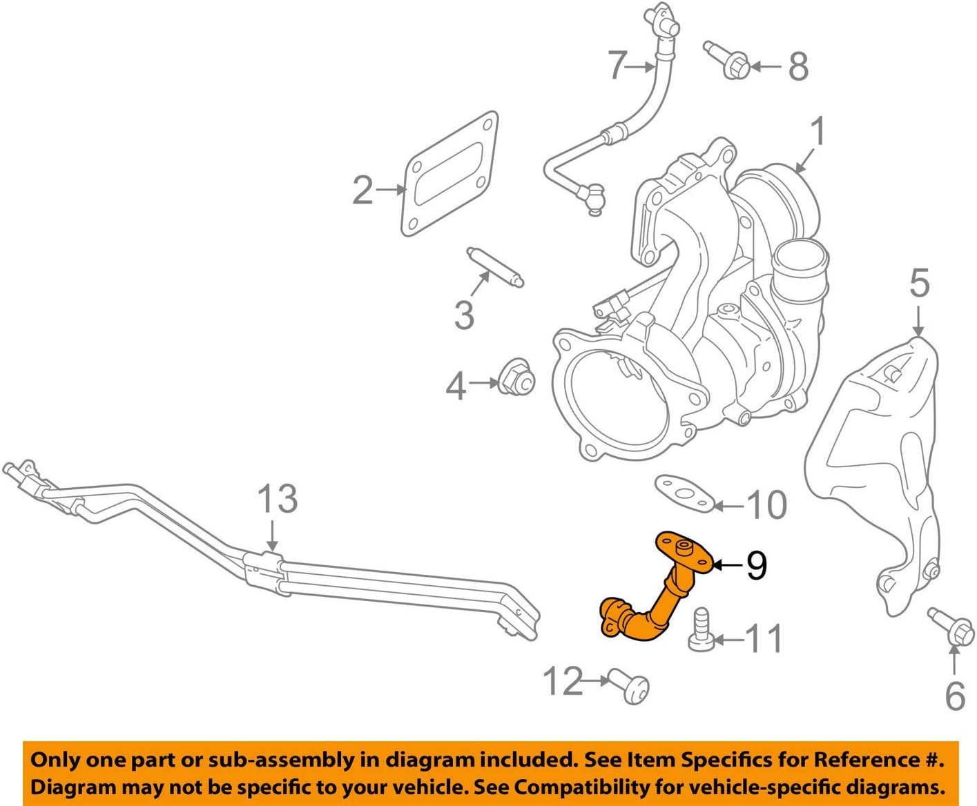 Genuine Ford Parts - Tube Asy - Drain (DS7Z-6L092-A)