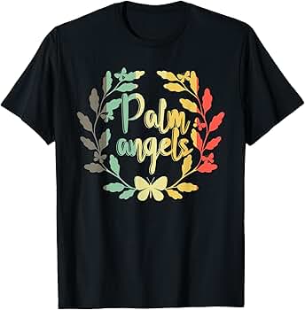 Palm Angels レコードデザイン Tシャツ Amazon | Palm Angels バタフライフラワーラバーズ Tシャツ | T