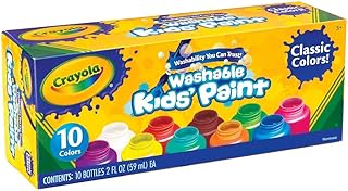 Crayola Safe for Kids Washable Paint Set (10ct Classic Colors)
