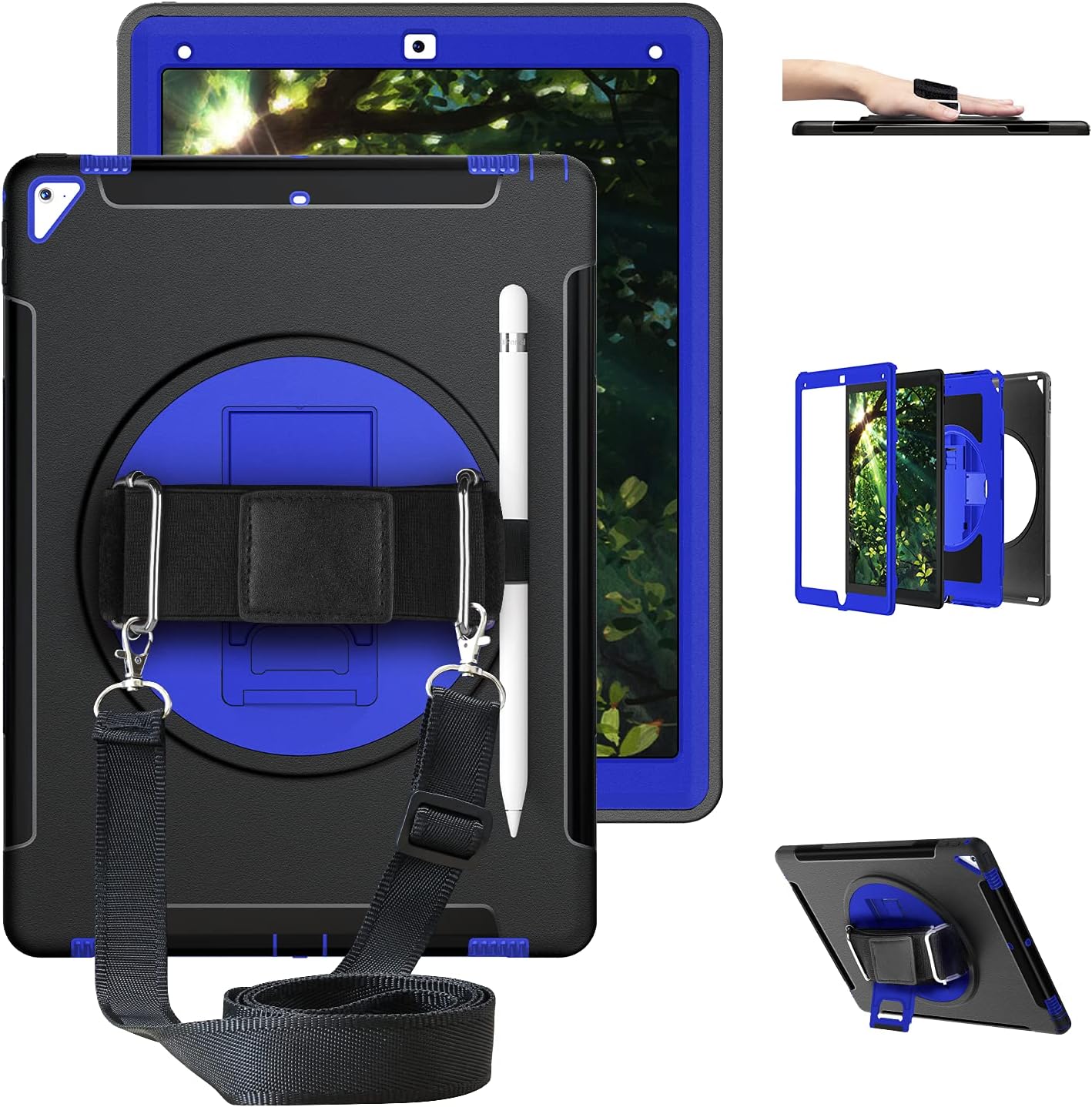 Amazon Com Geeksdom Ipad Pro 12 9 Case 2nd Generation 17 15 1st Generation Heavy Duty Rugged Shockproof Protective Soft Tpu Back Cover W 360 Rotating Stand Handle Hand Shoulder Strap Pencil Holder Blue Electronics Amazon Com Geeksdom Ipad Pro 12 9 Case 2nd Generation 17 15 1st Generation Heavy Duty Rugged Shockproof Protective Soft Tpu Back Cover W 360 Rotating Stand Handle Hand Shoulder Strap Pencil Holder Blue Electronics