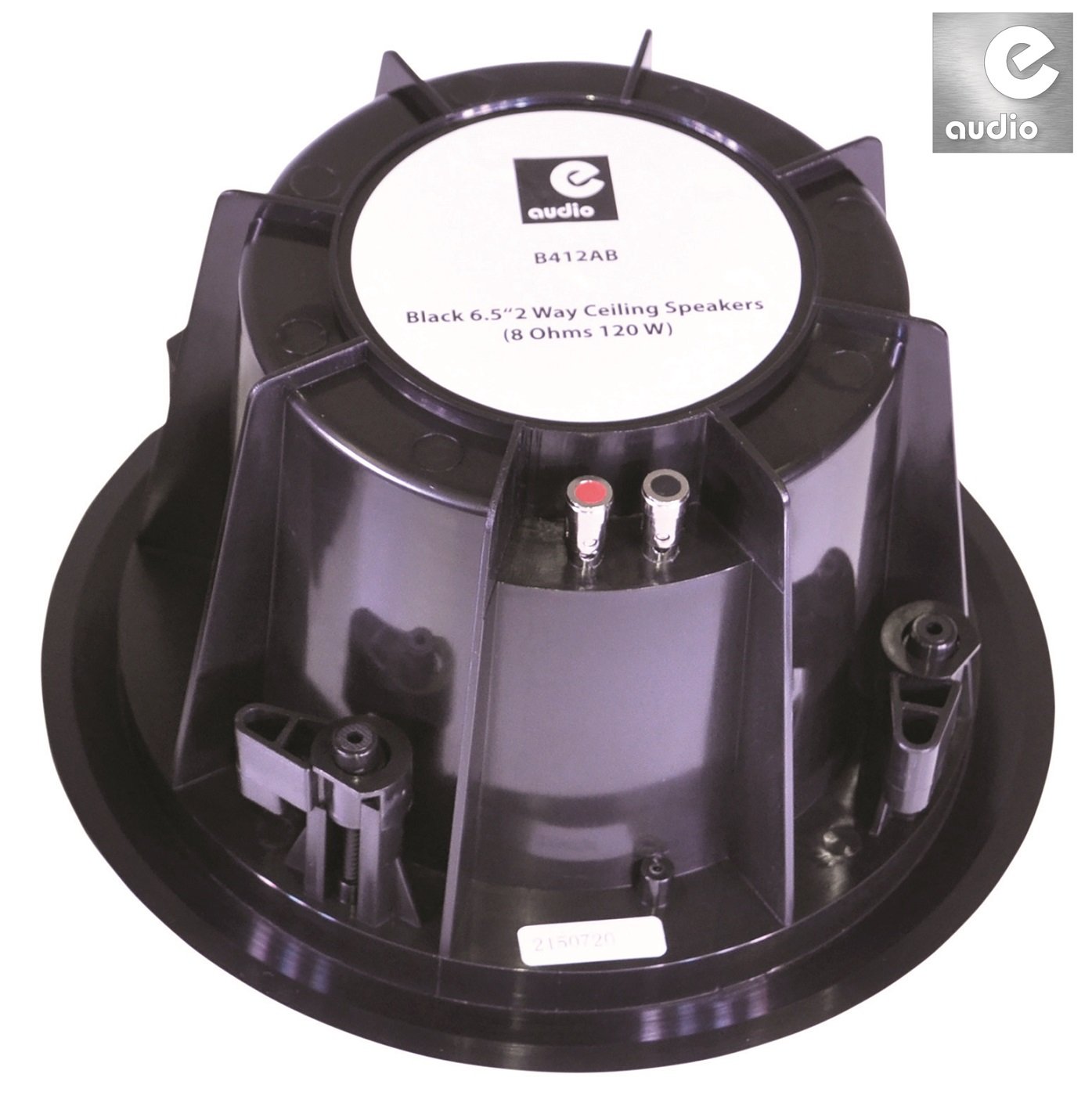 E-Audio Paire d'enceintes murales étanches pour plafond Noir 16,5 cm 8 Ohm 120 W
