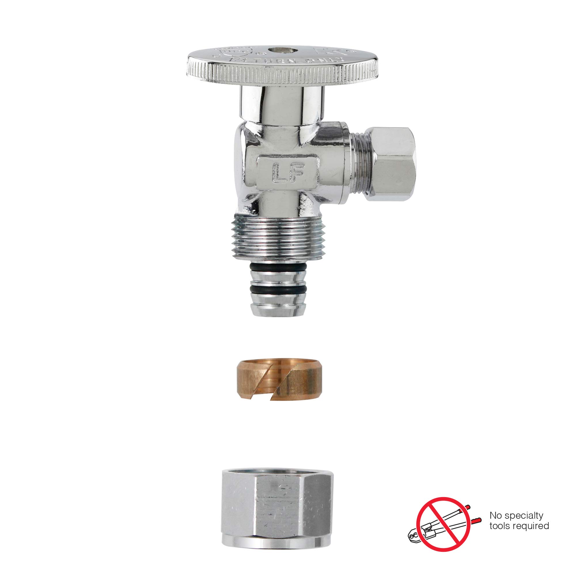 Amazon.com: Plumb Pak Quarter Turn No Crimp PEX Angle Valve