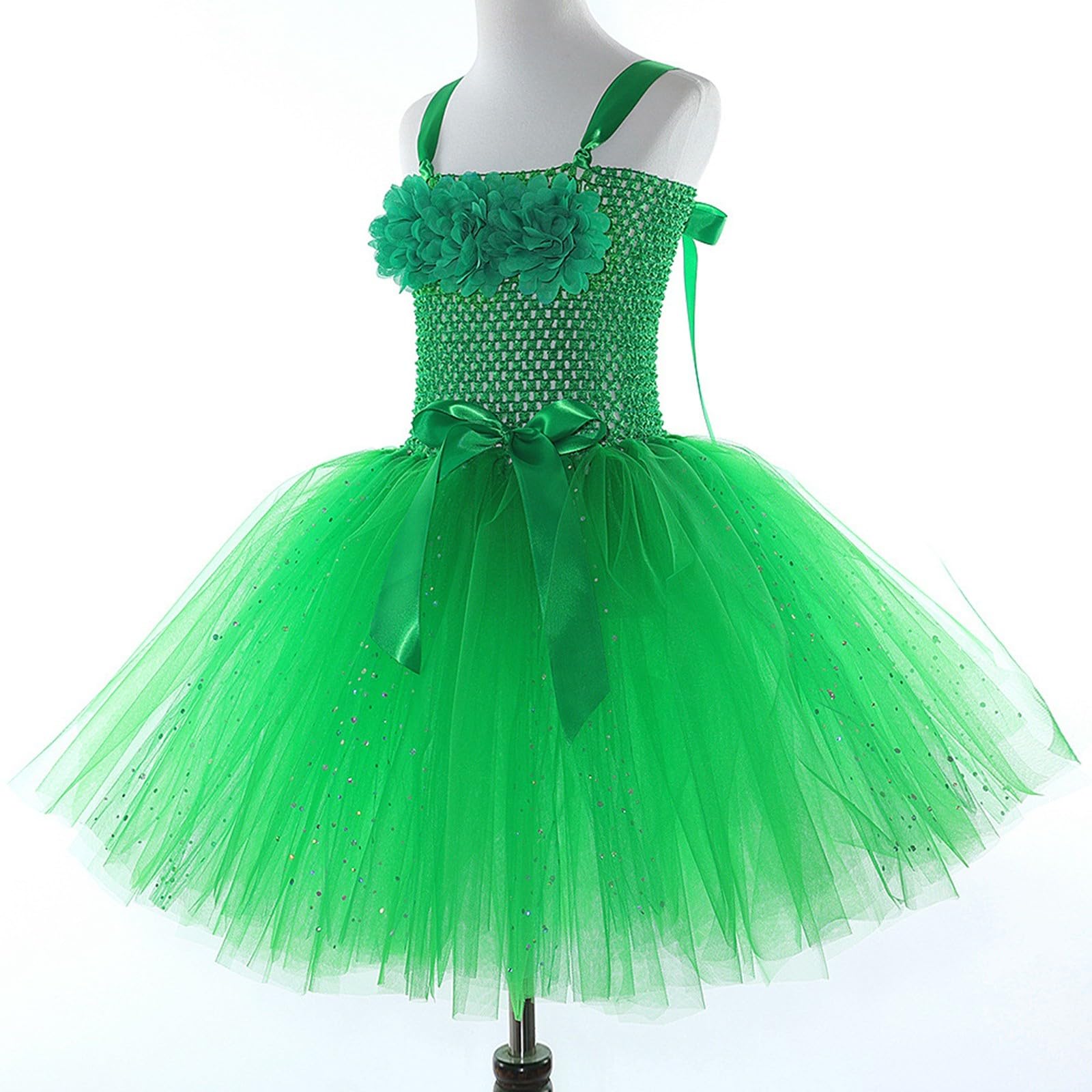 Incantevole costume da fata per ragazze con bacchetta magica fiori per feste di compleanno fantasiose giochi di travestimento