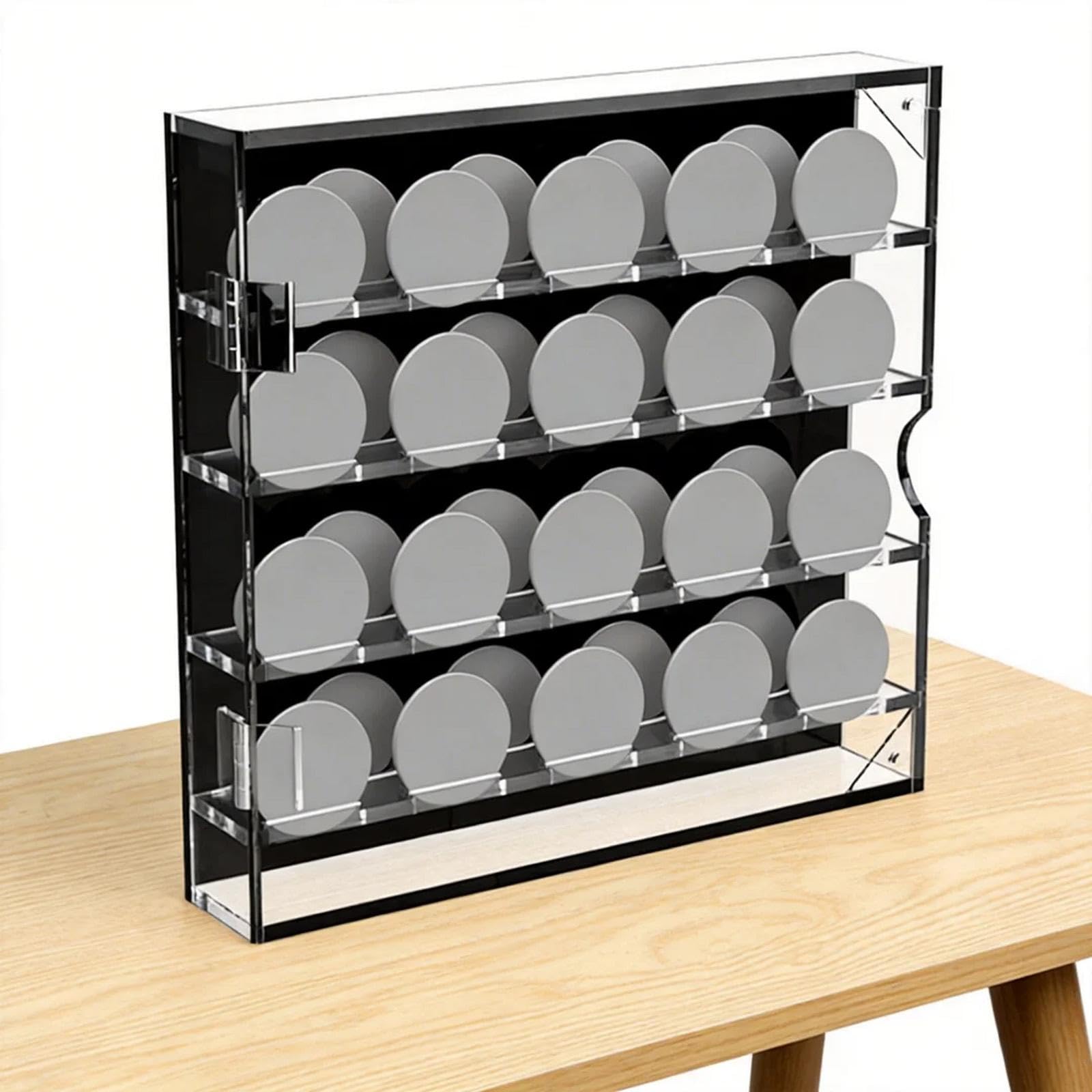 predolo Espositore per Monete da, espositore da Parete Shadow Box, Porta fiches da, Spilla, Oggetti da Collezione per Soggiorno, Nero