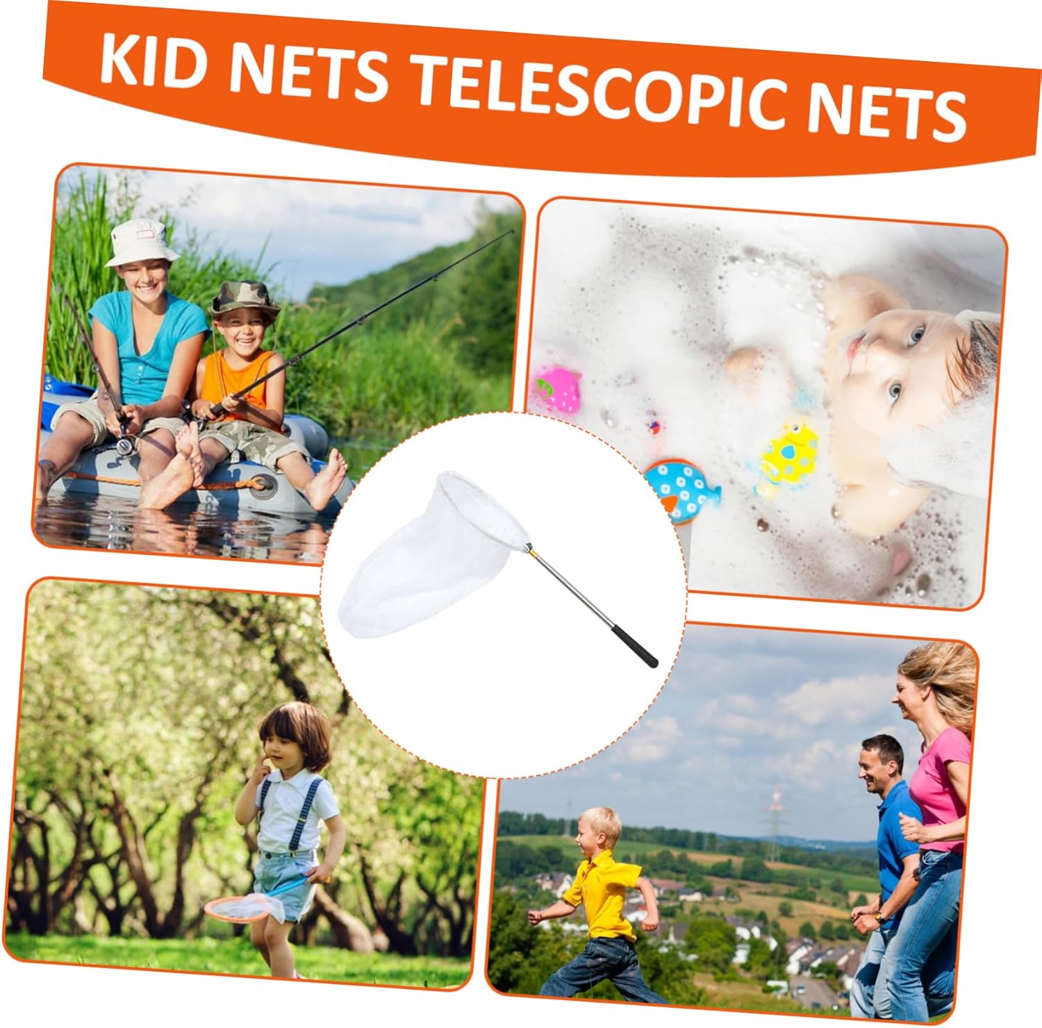 YARNOW Telescopic Insect Nets for Catching Nets for Outdoor Exploration for Collecting Butterflies and Fish Safe Design for Boys
