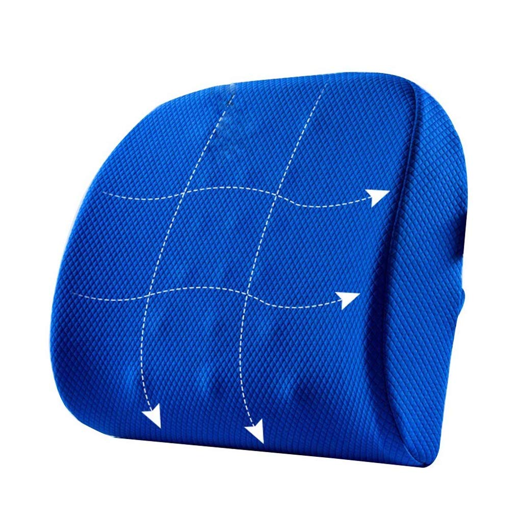 Coussin lombaire contre le mal de dos, oreiller ergonomique pour bureau et voiture