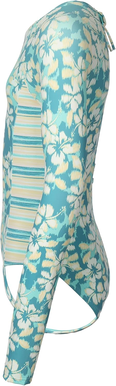 Roxy Girls Long Sleeve One-Piece Rashguard Swimsuit with UPF 50+ Sun Protection, Quick Drying Bathing Suit - Image 2