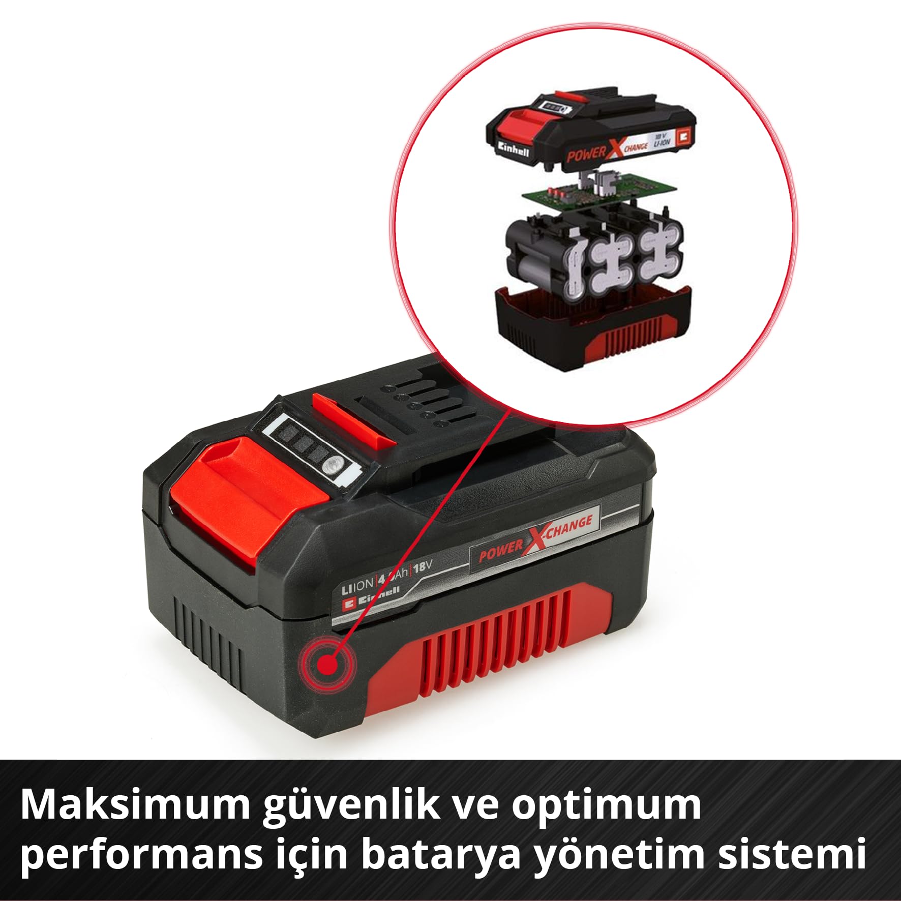 Einhell Orijinal 18 V 4,0 Ah PXC Akü Twinpack 4511489