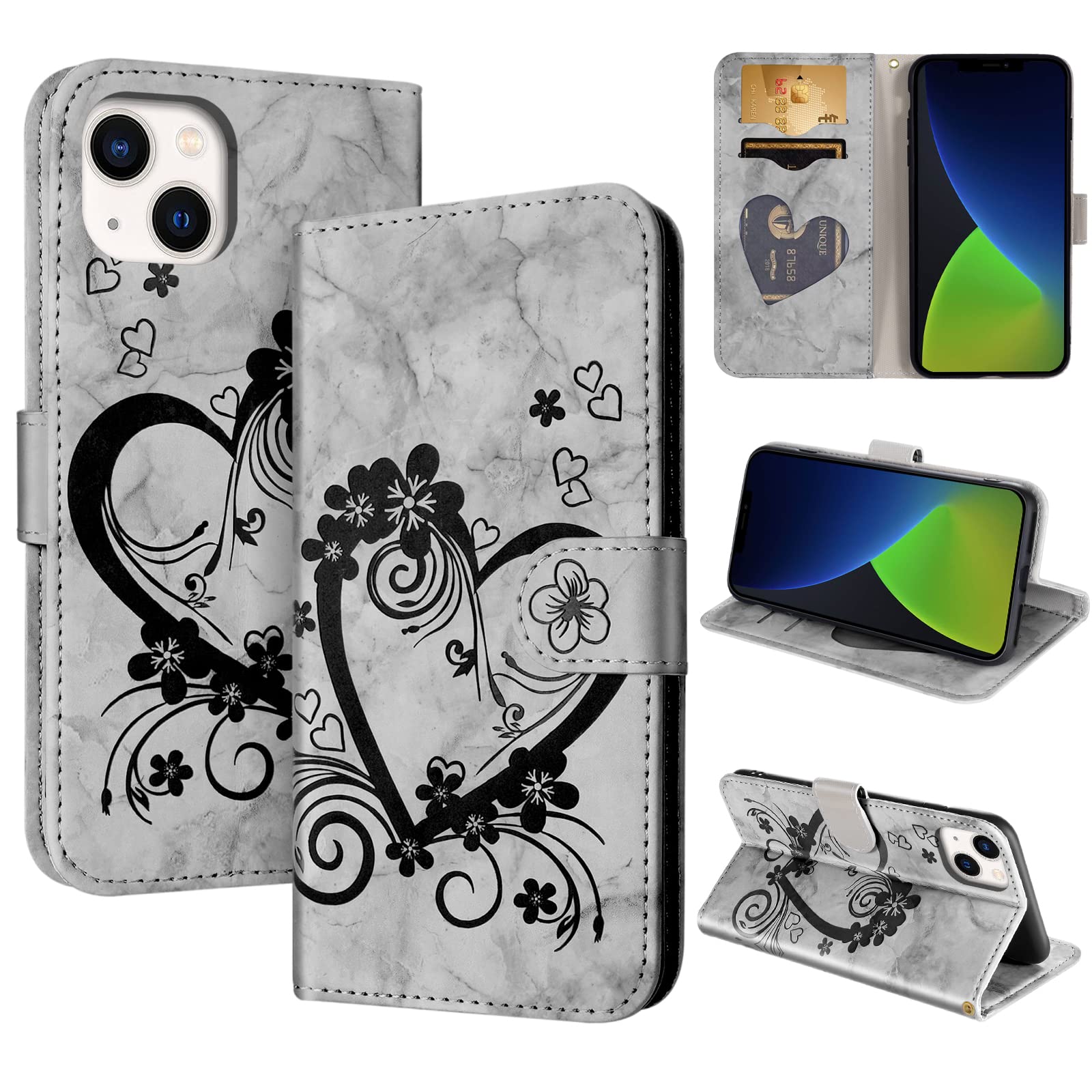 CASAFUNY Cover compatibile con Samsung Galaxy A16, Premium Pelle PU Portafoglio Custodia Magnetica Flip Wallet Case Protettiva Caso con Kickstand Carte Slot per Samsung Galaxy A16 5G, Verde
