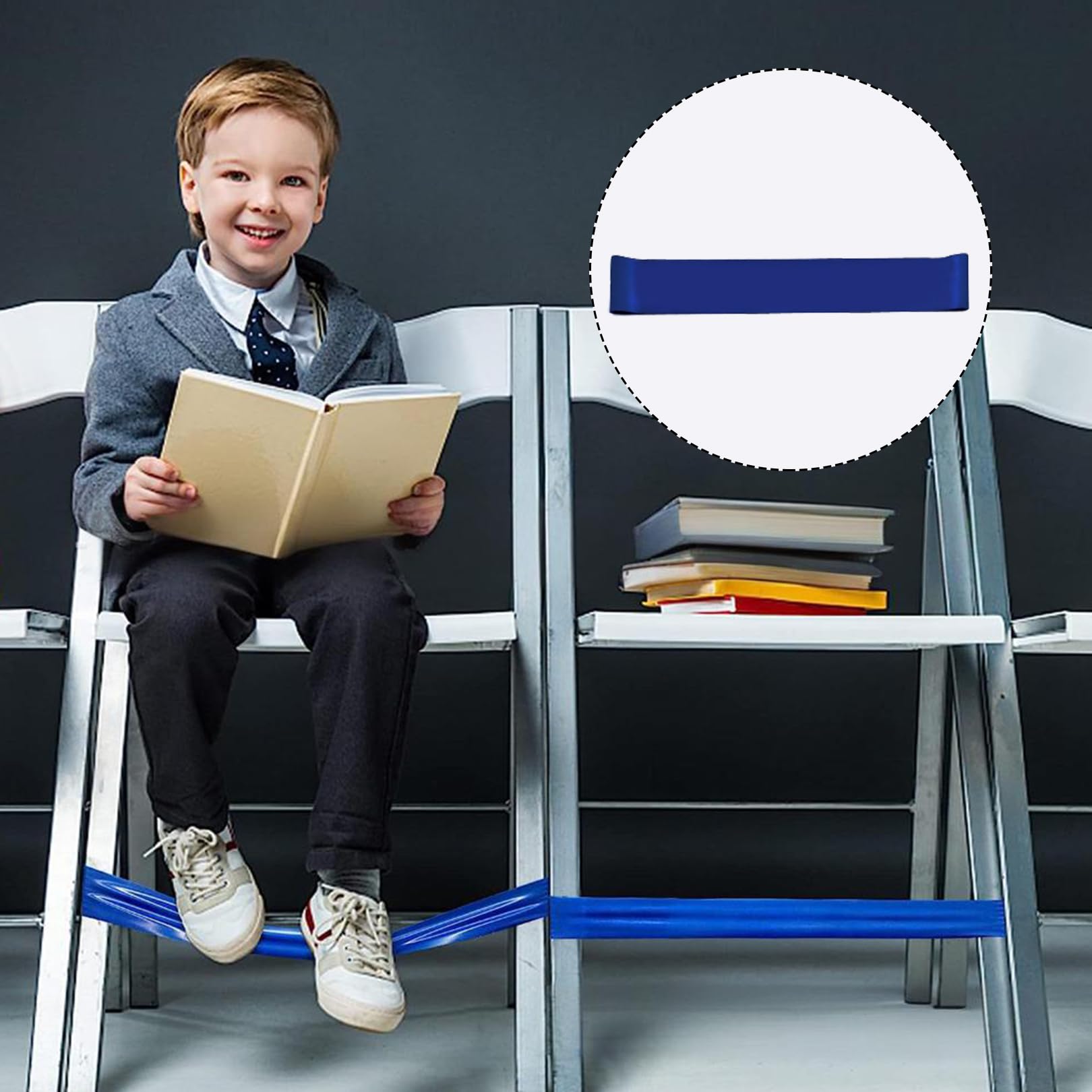 5x Dehnbare Stuhlbänder Für Kinder - ADHS Hilfsmittel & Sensorik Training