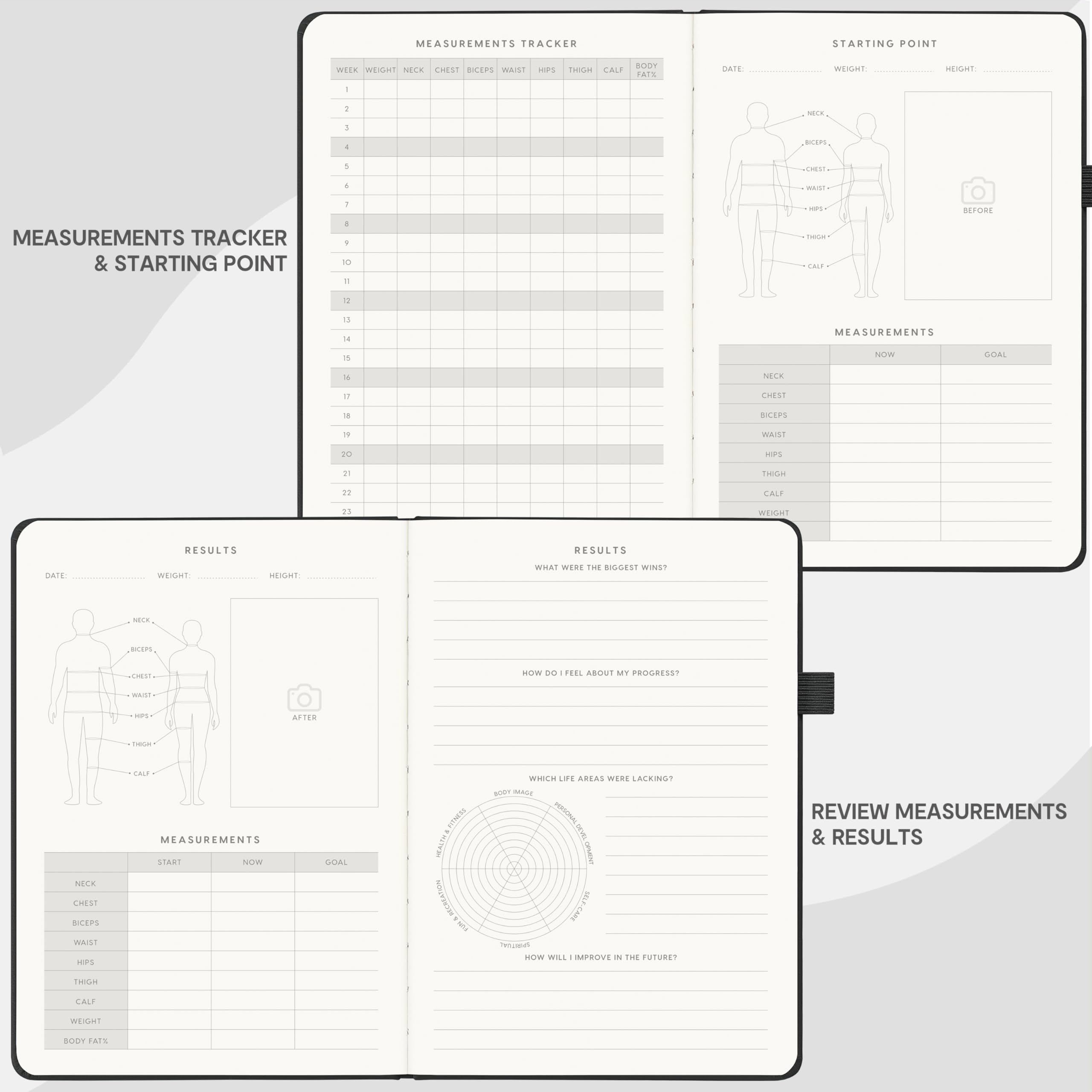 And Per Se Workout Journal For Meal Planner, Habit Tracker And