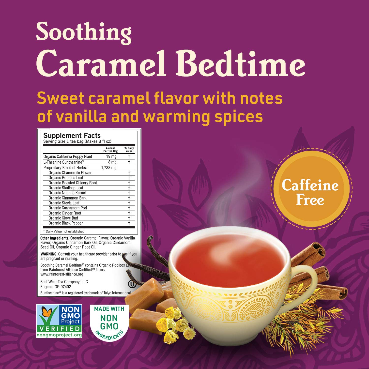 Yogi Tea - Stress Relief and Herbal Tea Variety Pack Sampler (6 Pack) - With Bedtime, Kava, Soothing Caramel, Honey Lavender, Calming, and Sweet Clementine - Caffeine Free - 96 Organic Herbal Tea Bags : Grocery & Gourmet Food