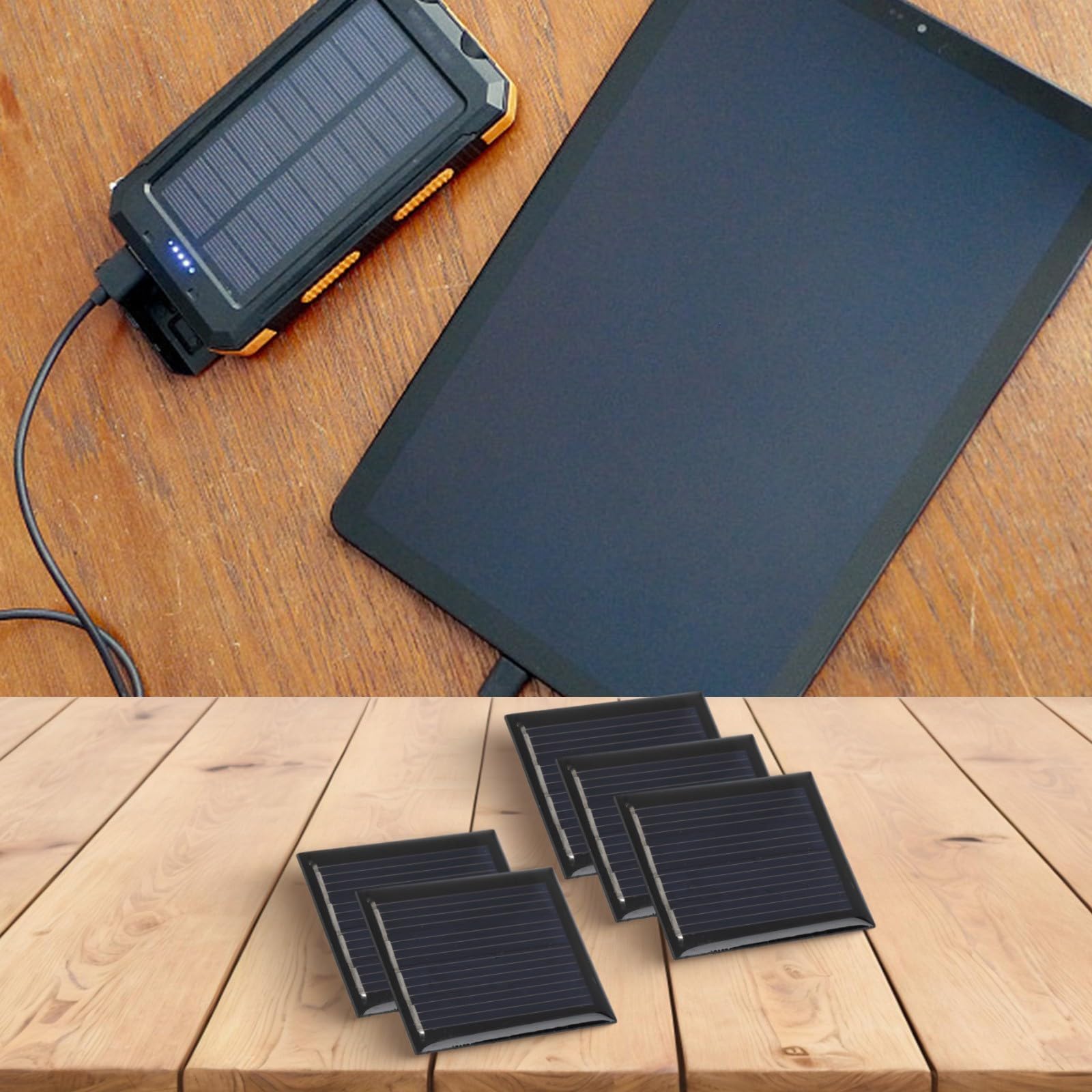 5 mini pannelli solari compatti da 2 V 55 mA per soluzioni di alimentazione portatili, per ricaricare telefoni e piccoli elettrodomestici