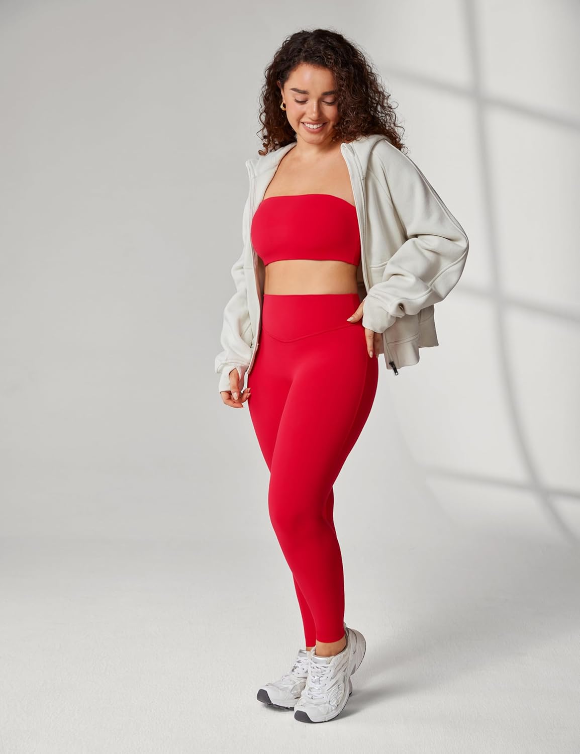 Hugcurve No Front Seam Hidden Scrunch Butt High Waisted Workout Leggings for Women Butt Lifting Yoga Pants Gym - 25''