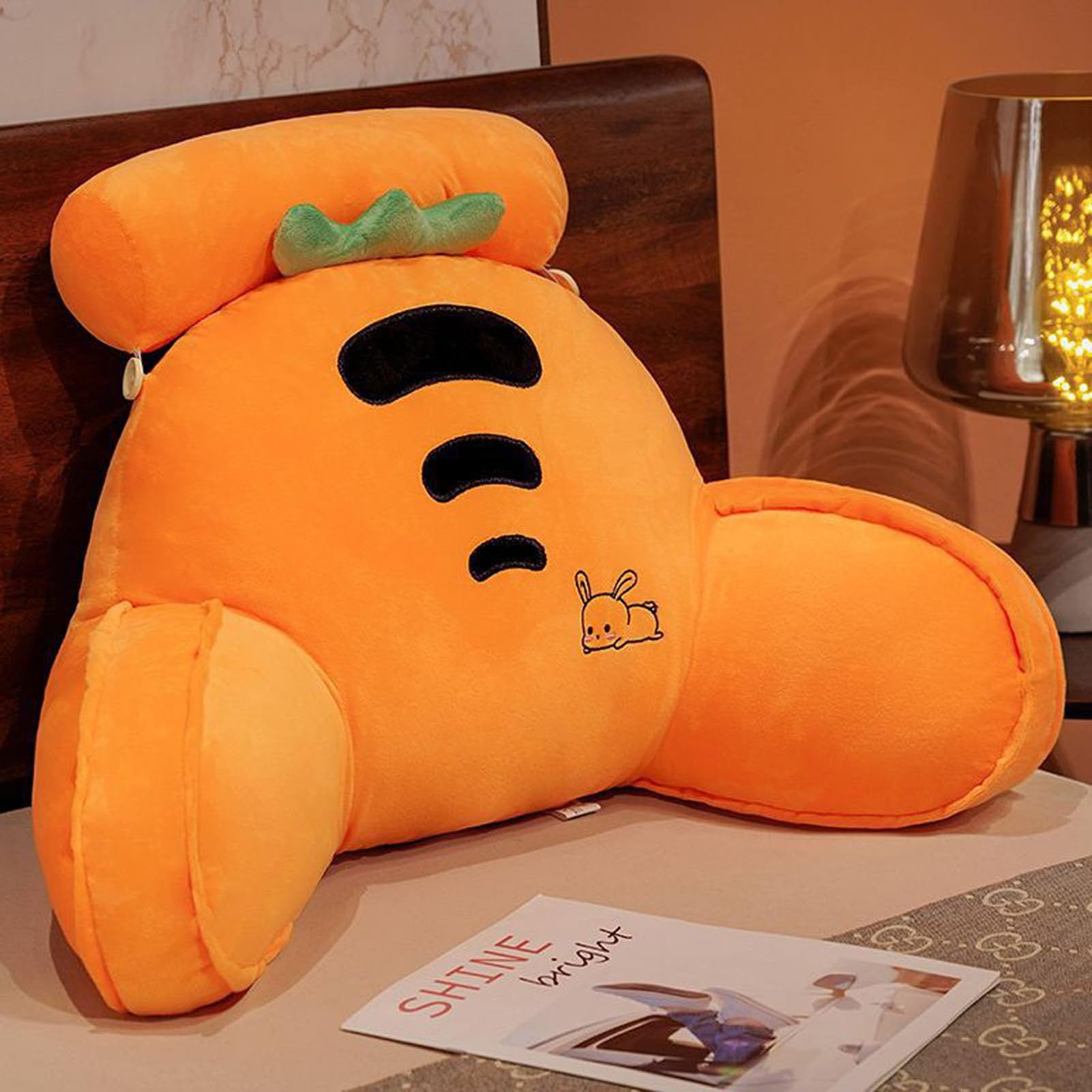 Coussin de lecture avec accoudoirs pour soulager les douleurs de dos au lit