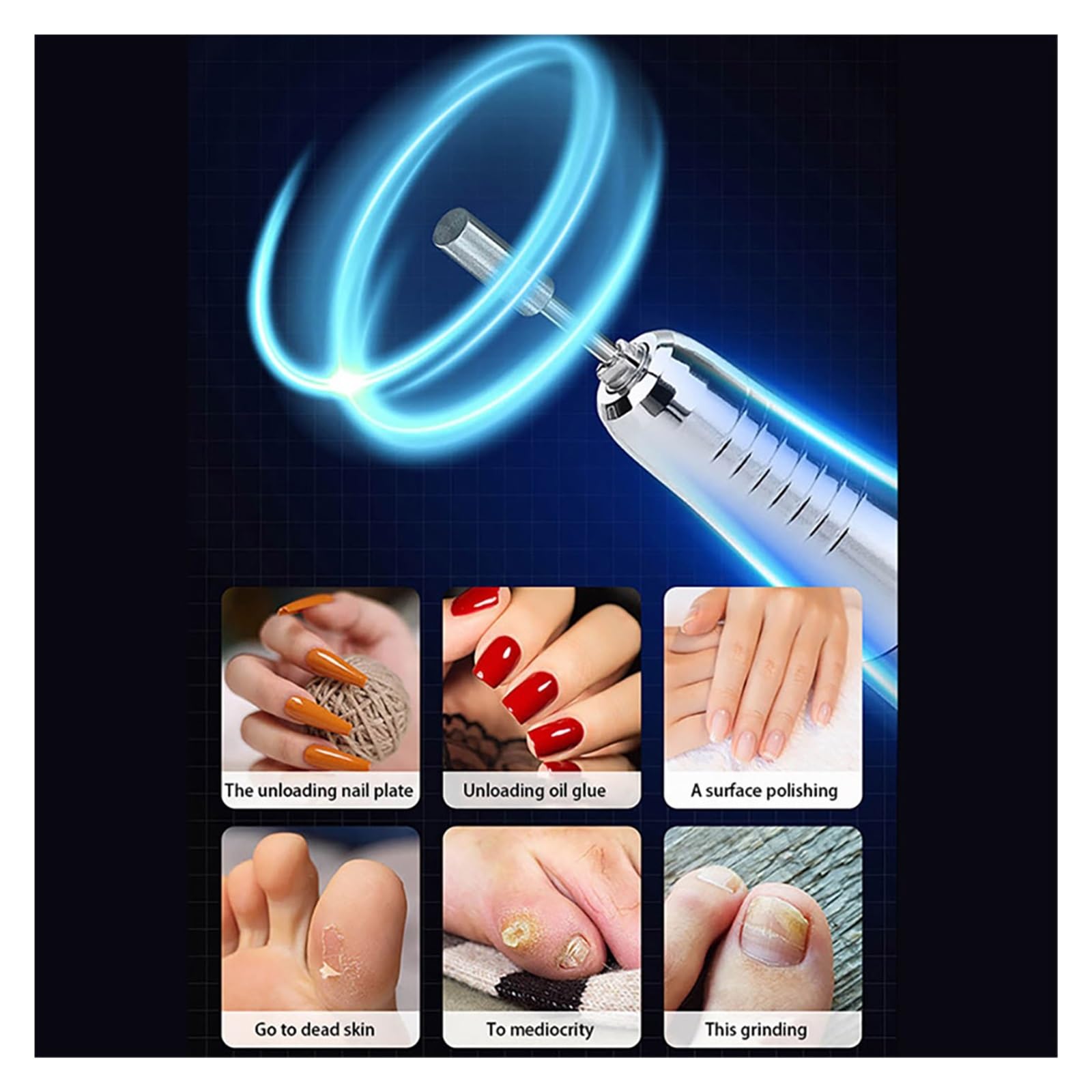 Taladro de uñas, taladro de uñas eléctrico de 35000 RPM, máquina de manicura de uñas recargable para salón, lijadora de uñas profesional portátil para herramientas profesionales de uñas (Roze A)