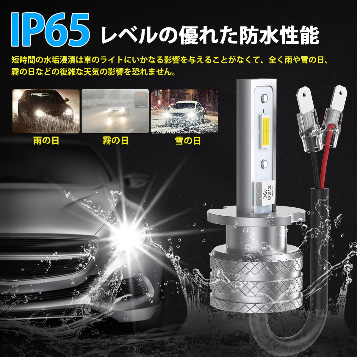 Amazon.co.jp: 【超小型サイズ】 H3 LED フォグランプ 24W 6000K