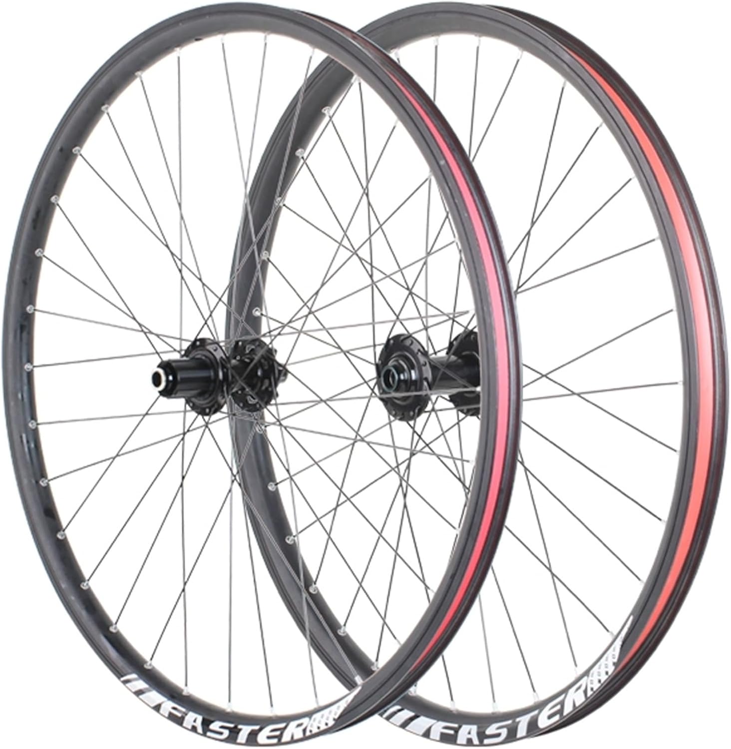 24/26/27.5/29" MTB Bike Front Rear Wheel Thru Axle Wheelset 110 * 15mm/142 * 12mm Aluminum Alloy Double-Layer Rim 32H Disc Brake Hub for 8-12 Speed Cassette