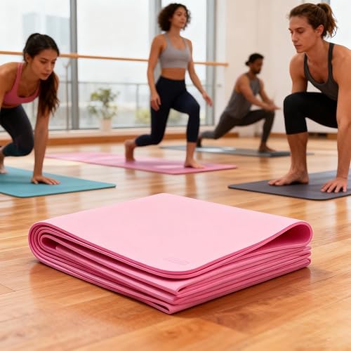 Miniatura 2 de Foldable Yoga Mat - 72 X 24 Inch Non-Slip Pad, Exercise Mat, For Women Yoga Workout Exercise Pilates Travel Home Gym Nap, 183x61x0.4cm