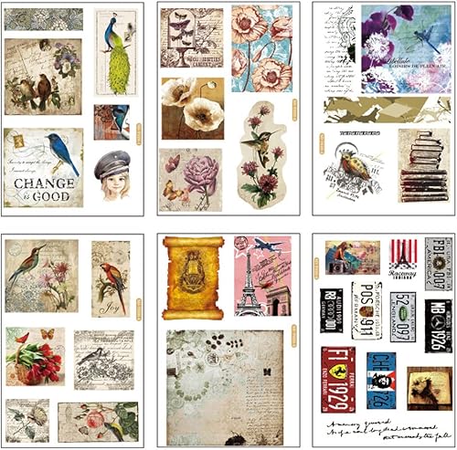 Miniatura 19 de 12 hojas de lindas calcomanías washi kawaii animales artesanales calcomanías decorativas para álbumes de recortes, planificador diario, collage