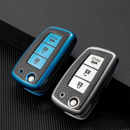Miniatura 2 de Leather TPU Car Key Case Cover, for Nissan X-Trail T32 Juke F15 Qashqai J11 Murano Tiida Maxima Altima Quest Livina Nismo