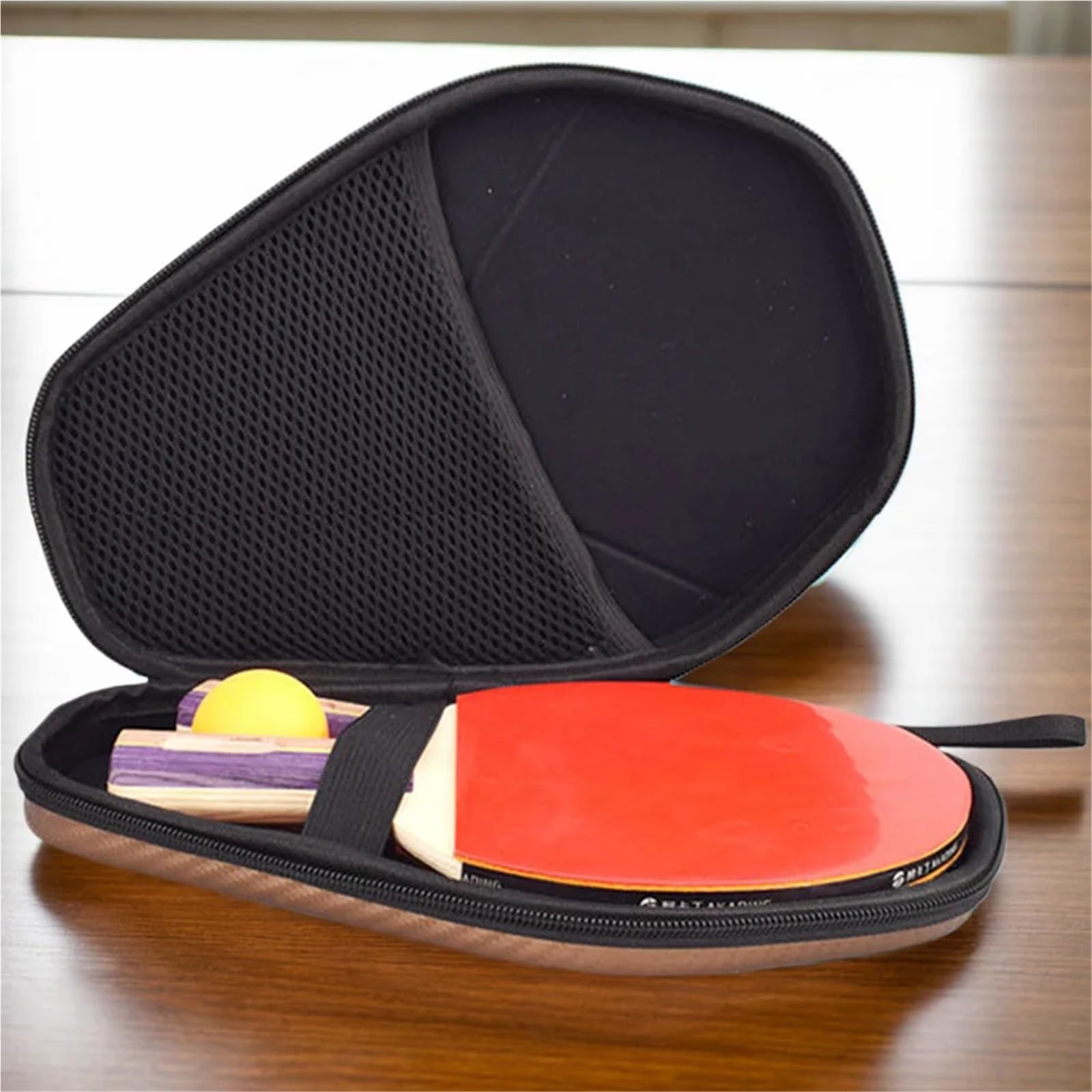 Custodia rigida for racchette da ping pong, custodia rigida for racchetta da ping pong, for 2 racchette e palline multiple Per Ping Pong