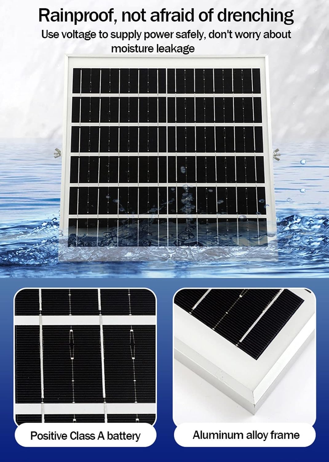 Aireador Solar Estanque 10W | Batería 4400 MAh Hasta 110h | 3 Modos Y 4 Piedras Difusoras | Para Estanques, Acuarios, Peces