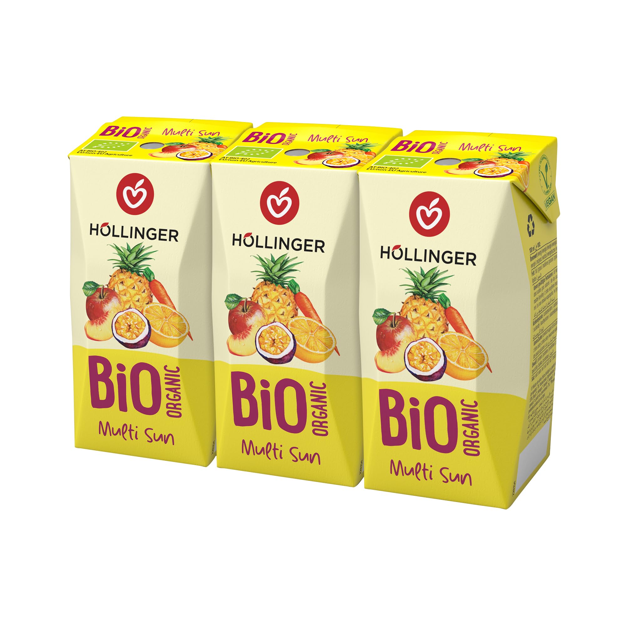 Höllinger Bio Multi Sunrise Lot de 24 boîtes de 200 ml