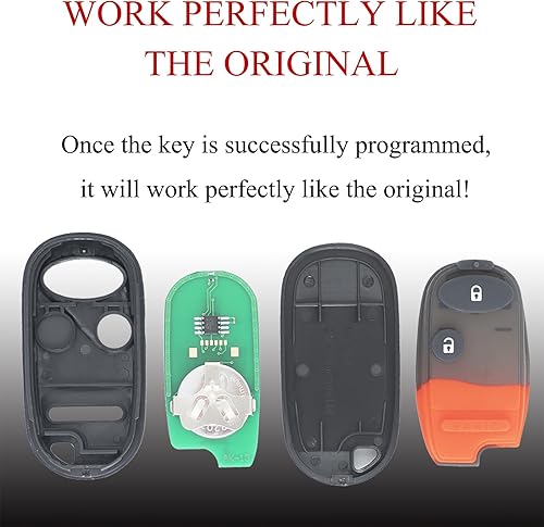 Miniatura 5 de MechanMagic Llavero de repuesto para Honda Civic EX LX DX 2001 2002 2003 2004 2005 / Honda Pilot 2003 2004 2005 2006 2007 NHVWB1U523 / NHVWB1U521