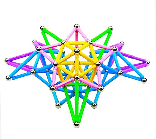 Miniatura 9 de 308 bloques magnéticos de construcción de varillas, juguetes educativos magnéticos, juguetes STEM para niños y adultos, juguete de construcción 3D