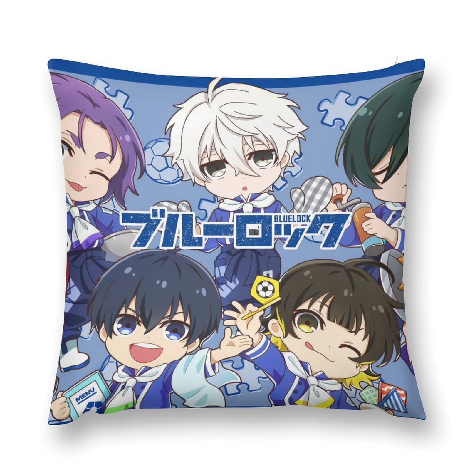 Amazon.co.jp: ブルーロッククッションカバー坐垫套 45 45 クッション