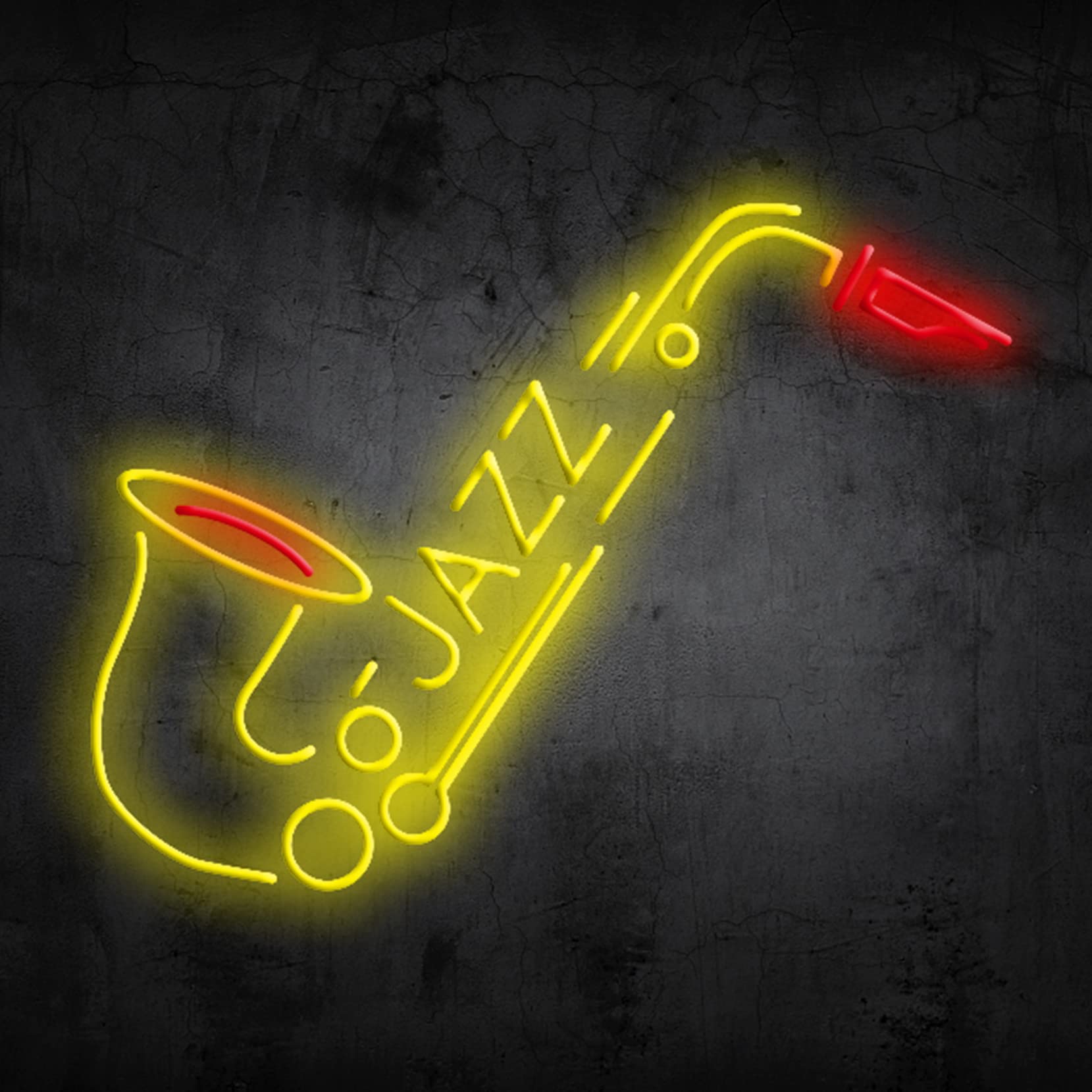 HEVMEVENI Saxophone Music Jazz Neon Sign Custom Led Sign for Home