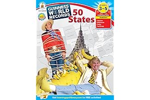 Guinness World Records 50 States Book for Kids - Children's USA Geography & History Book