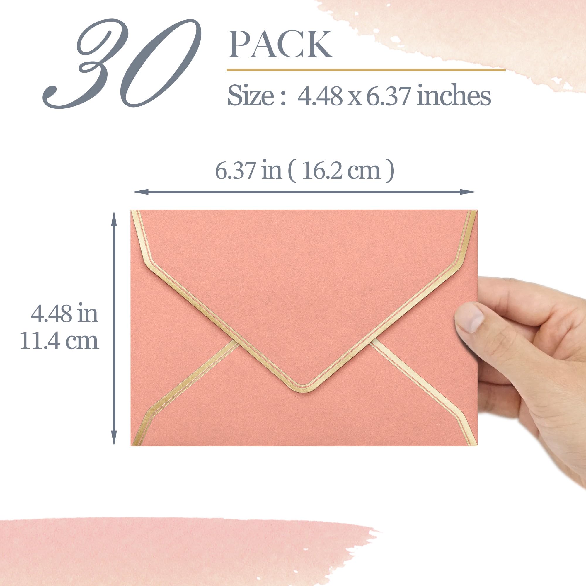 C6 Envelopes, 30-Count Coloured Envelopes For A6 Cards - View #12